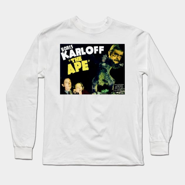 The Ape (1940) Poster 2 Long Sleeve T-Shirt by FilmCave